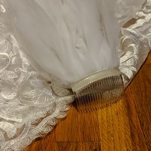 Long White Cathedral Wedding Veil